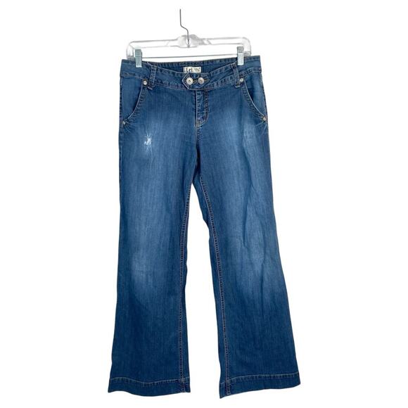 Vintage LEI Y2K Baggy Jeans Junior 13 2006 Bratz McBling Cyber Mall Loose - Picture 1 of 8